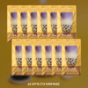 Taro Boba Tea Kit  HAKUMORI 12 Kits (72 Drinks)  