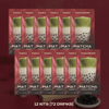 Matcha Boba Tea Kit  HAKUMORI 12 Kits (72 Drinks)  