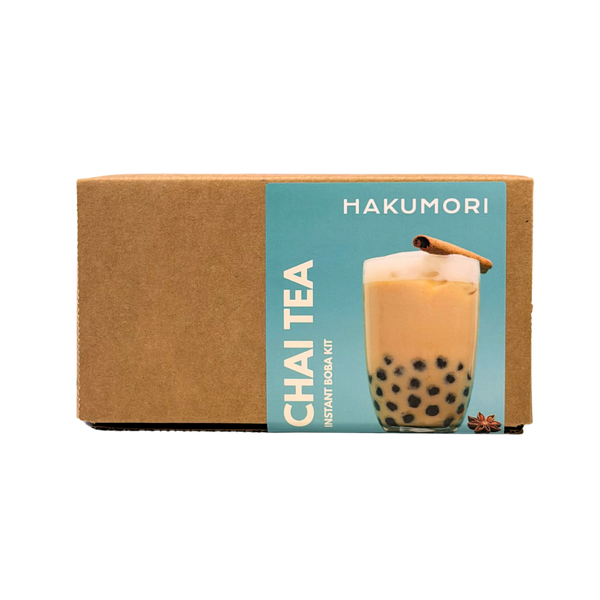 Chai Boba Tea Kit DIY Instant Bubble Tea Kit HAKUMORI 1 Kit (6 Drinks) 12/16/2026 None