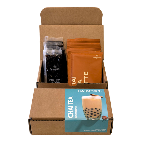 Chai Boba Tea Kit DIY Instant Bubble Tea Kit HAKUMORI