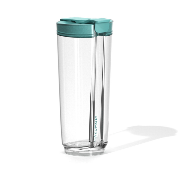 Clear Strawless Boba Tumbler (NEW) Bubble Tea Travel Tumblers HAKUMORI Blue None