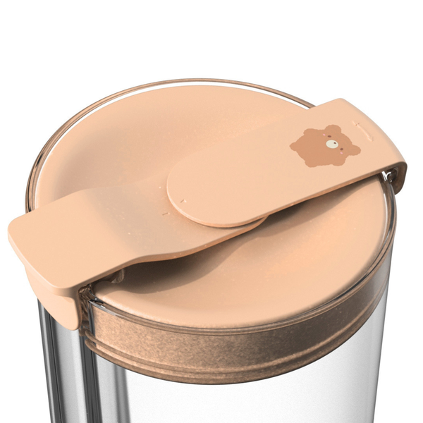 Clear Strawless Boba Tumbler (NEW) Bubble Tea Travel Tumblers HAKUMORI
