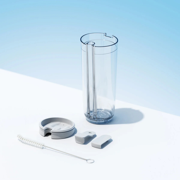 Clear Strawless Boba Tumbler (NEW) Bubble Tea Travel Tumblers HAKUMORI