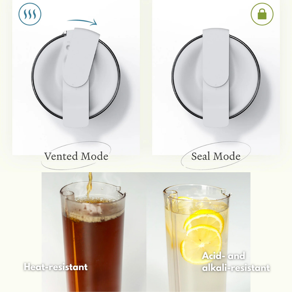 Clear Strawless Boba Tumbler (NEW) Bubble Tea Travel Tumblers HAKUMORI