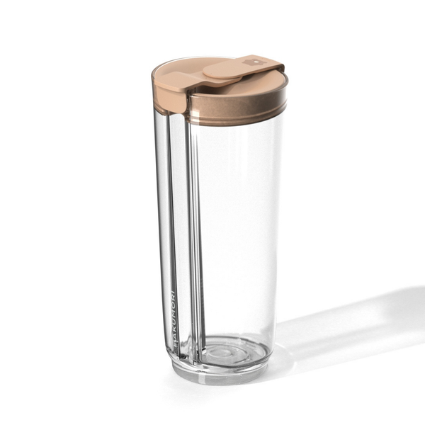 Clear Strawless Boba Tumbler (NEW) Bubble Tea Travel Tumblers HAKUMORI Mori None