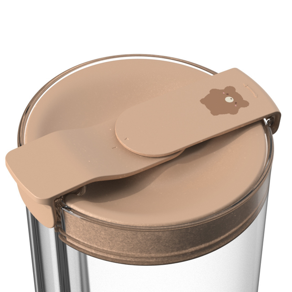 Clear Strawless Boba Tumbler (NEW) Bubble Tea Travel Tumblers HAKUMORI