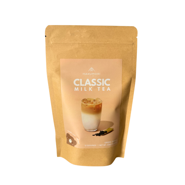 Milk Tea Powder DIY Instant Bubble Tea Kit HAKUMORI 1 Pouch (12 Drinks) 10/06/2027