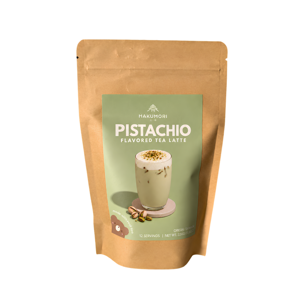 Pistachio Powder DIY Instant Bubble Tea Kit HAKUMORI 1 Pouch (12 Drinks)